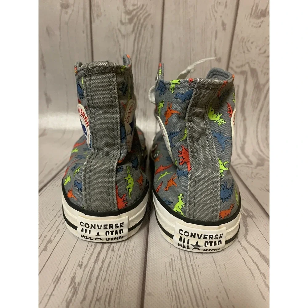 Converse Dinoverse Kids Size 3 Chuck Taylor All Star Hi Top 666200C Junior Dino